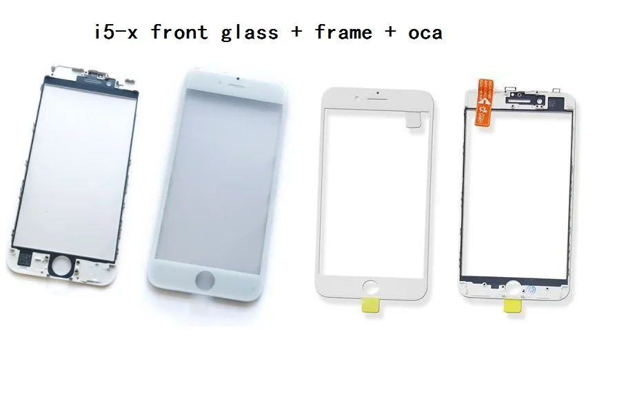 10 шт. холодный пресс 3 в 1 переднее стекло с рамкой OCA для iphone 5 5s 6 6s 7 7g 8 8p X plus ремонт