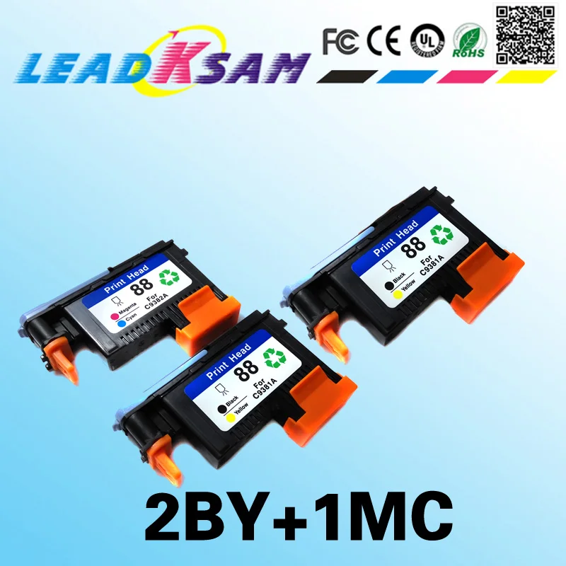 3x печатающая головка совместимая с hp88 для 88 K550 K550dtn K550dtwn K5400dn K8600 L7580|Чернильные