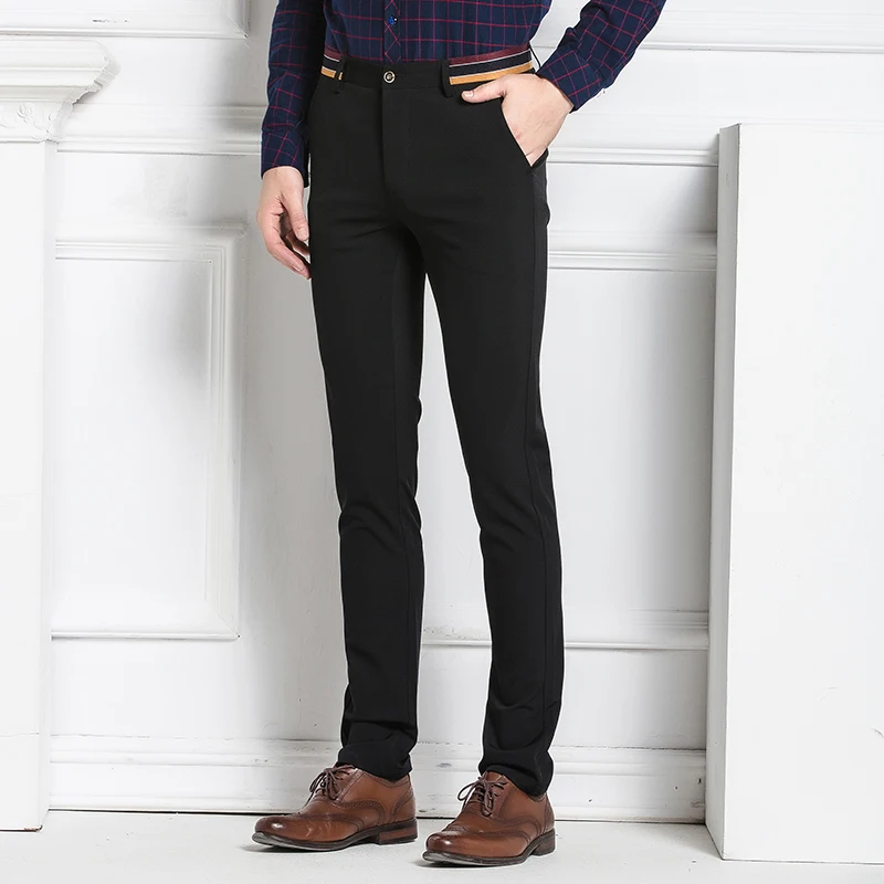 Мужской костюм брюки облегающие деловые всесезонные узкие стрейчевый большой