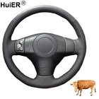 Ручной швейный чехол рулевого колеса автомобиля топ из коровьей кожи для Toyota RAV4 2006-2011 2012 Vios 2008-2013 Yaris 2007-2011 Scion XB 2008