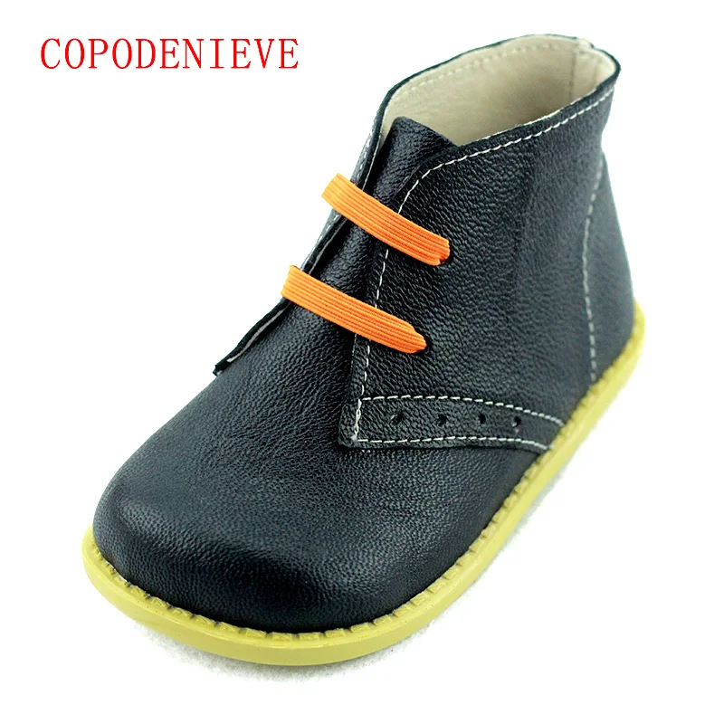 COPODENIEVE Chaussures enfants модные зимние ботинки martin для мальчиков и девочек короткие botas