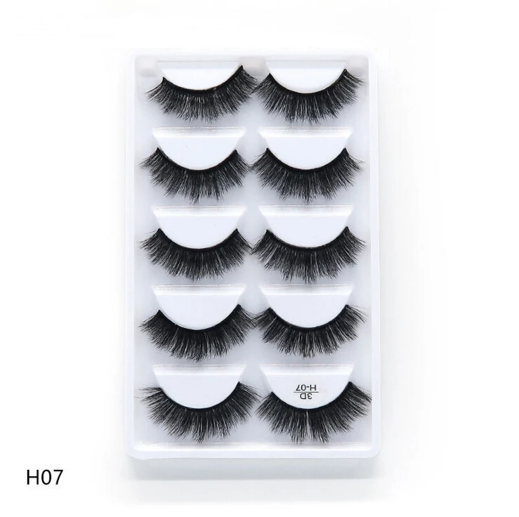 NEW 1/3/5 pairs Fake Mink Eyelashes 3D Natural False Eyelashes 3d Mink Lashes Soft Eyelash Extension Makeup Kit Cilios