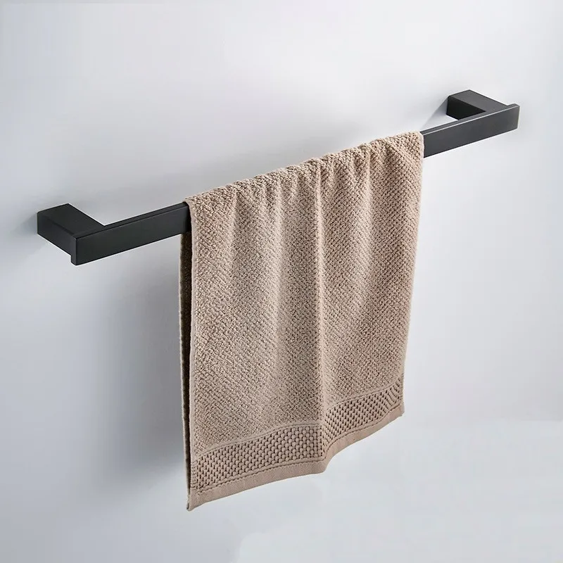 304 нержавеющая сталь матовый золотой держатель для полотенец кольцо черный/белый