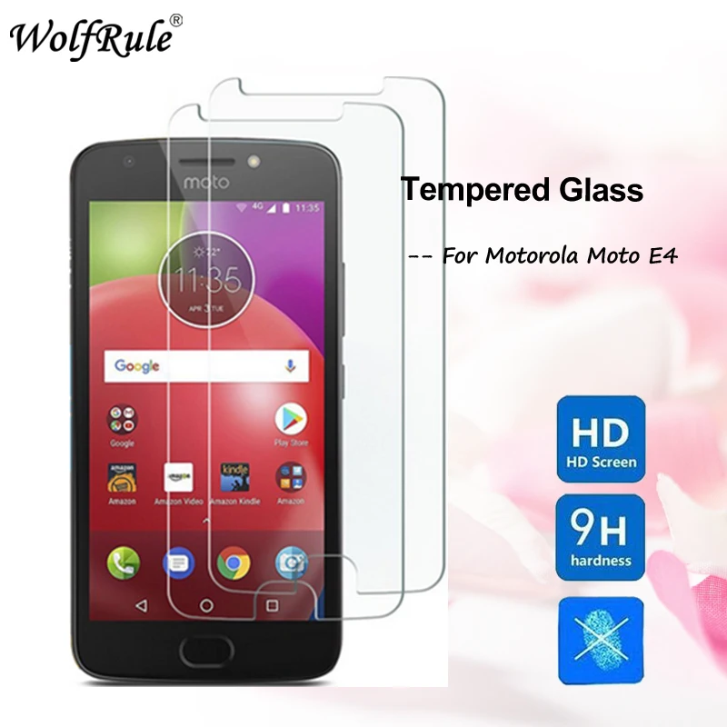 WolfRule 2 шт. защита экрана из закаленного стекла для Motorola Moto E4 Защитная пленка