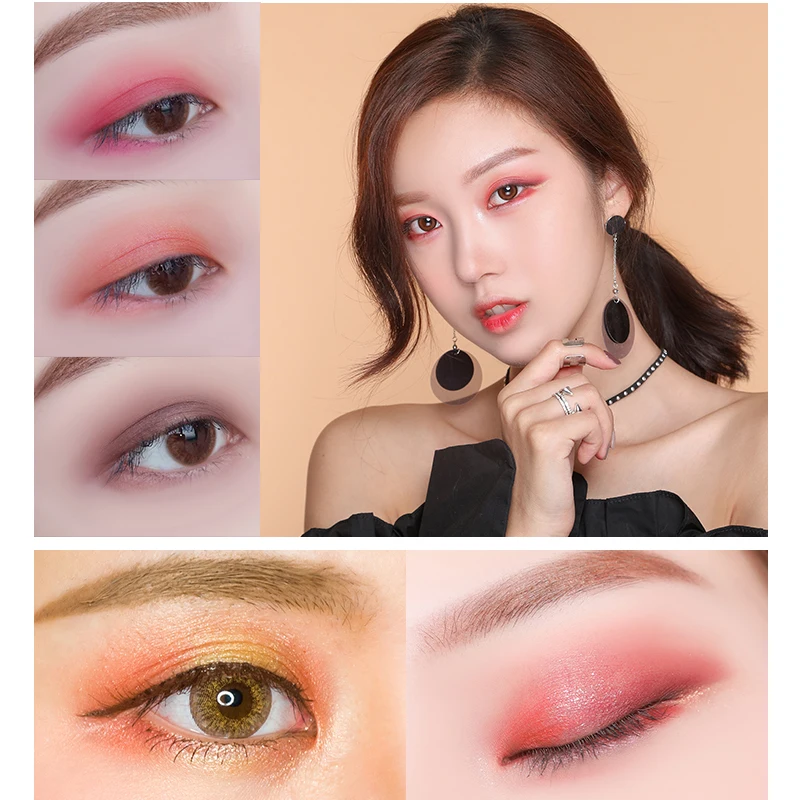 Провести жить 12 Цветов Средства ухода для век хэдоу Палитры Матовая Алмазный