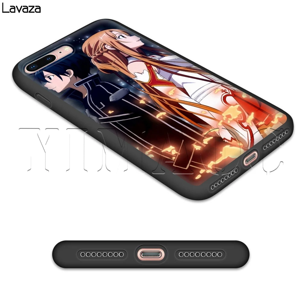 Lavaza Sword Art Online чехол для iPhone 11 Pro XS Max XR X 8 7 6 6S Plus 5 5s se |