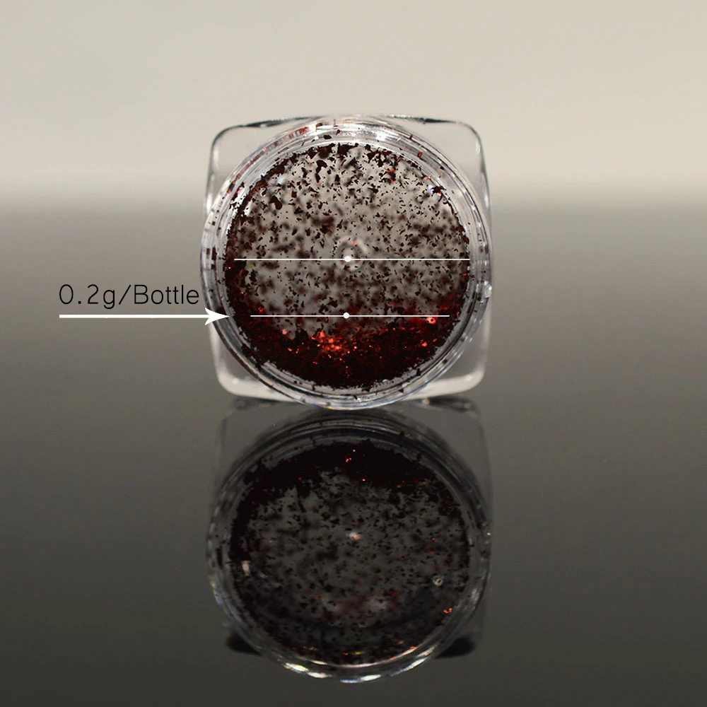 Милый тренд 1 бутылка нестандартные Блестящие Блестки для ногтей алюминиевые