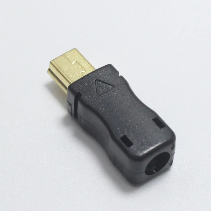 1 шт. DIY Mini Type B USB 5Pin сварочный Тип Штекерный разъем 3 в позолоченный адаптер для