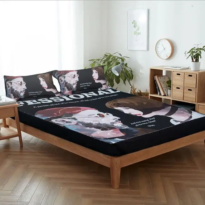Anime ONE PIECE Sexy Cartoon Fitted Sheets with Elastic Band 120*200 150x200 180*200cm Mattress Cover Teen Adult Dorm Home Decor