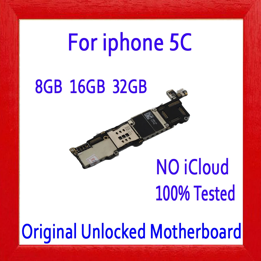 100% хорошая работа материнская плата 8 ГБ 16 32 для iphone 5C оригинальная