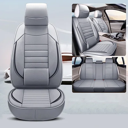 Gray Standard Универсальные чехлы для сидений автомобиля toyota land cruiser 80 100 prado 120 150 200 земля-круизер-prado Yaris - Название цвета: Gray Standard