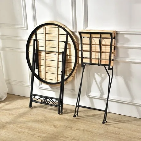 Garden Set Outdoor Furniture folding garden furniture patio muebles de jardin solid wood+iron 1 table+2 chairs set |