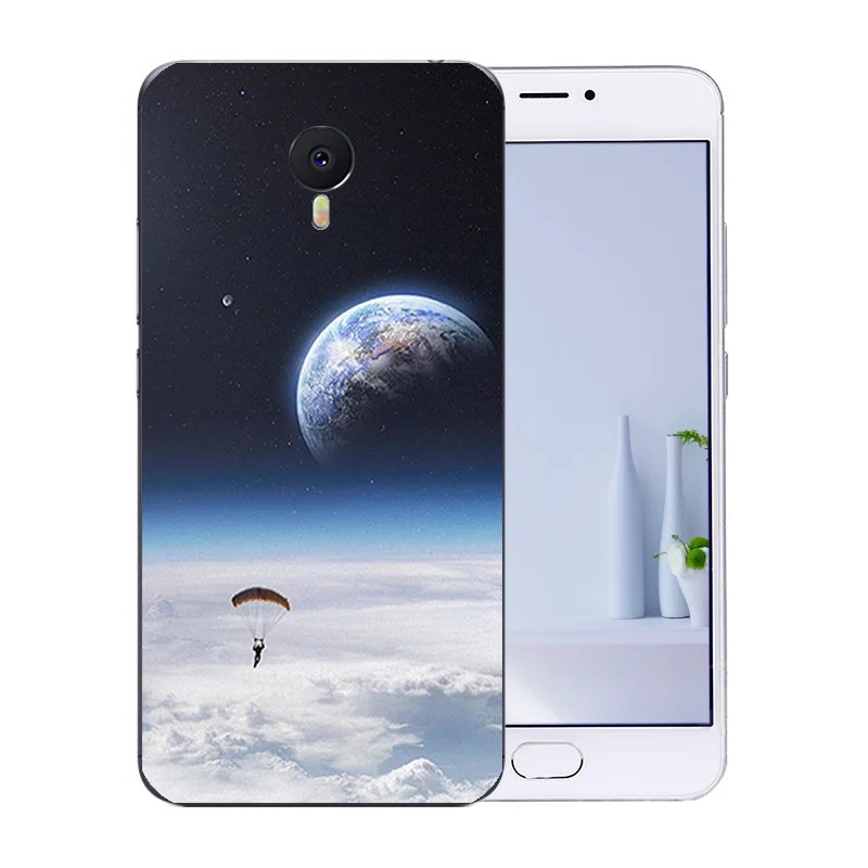 Чехлы для телефонов Meizu M3 Note мягкая задняя крышка с рисунком космический мир Blue