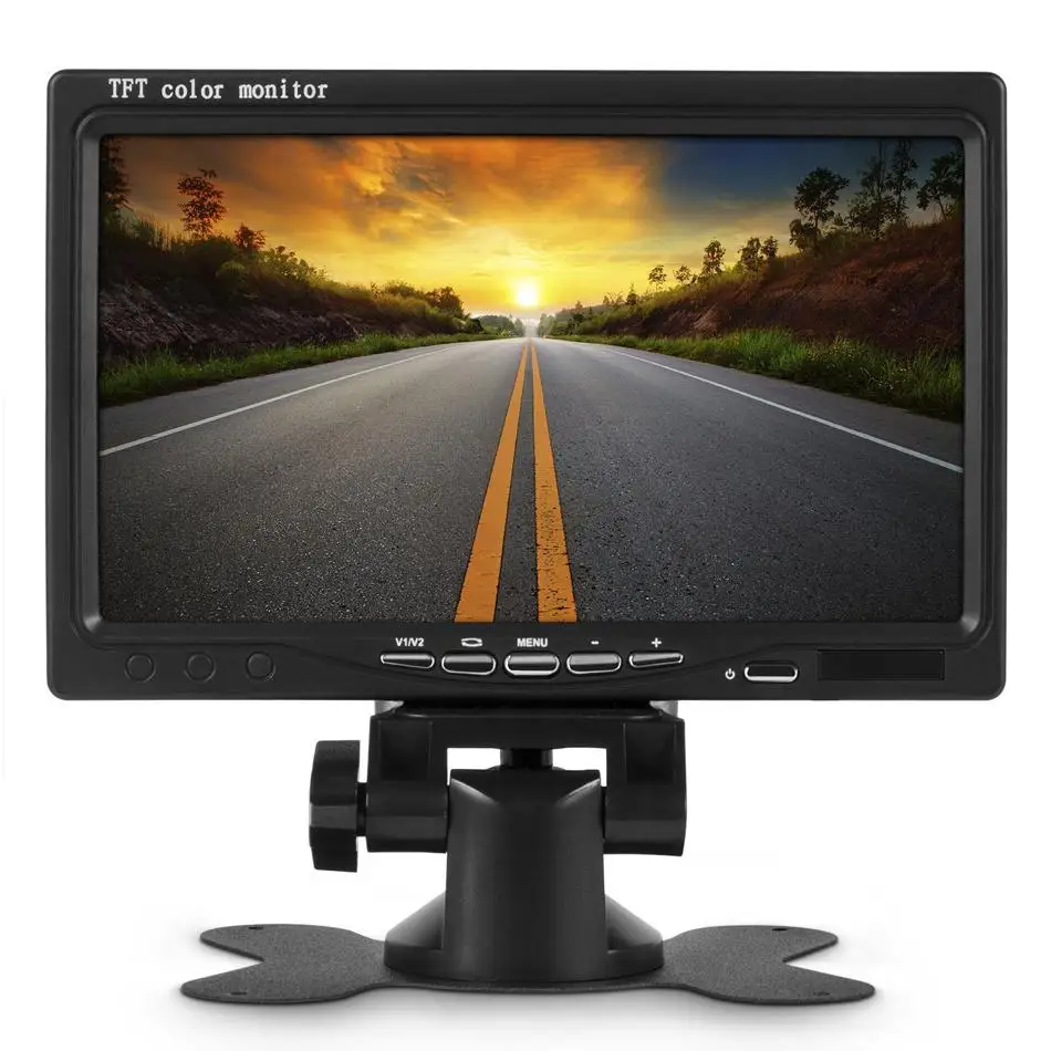 Автомобильный монитор Dragonpad 7 дюймов ультратонкий TFT LCD HD аудио и видеоплеер AV для