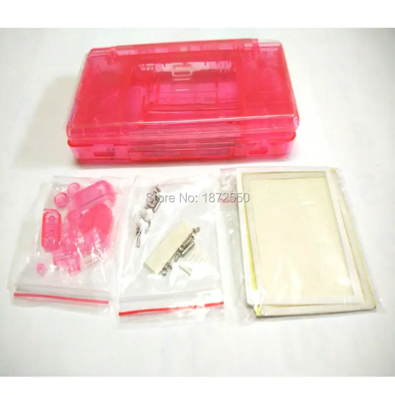 Новый прозрачный чехол для корпуса розового цвета Сменный Чехол консоли