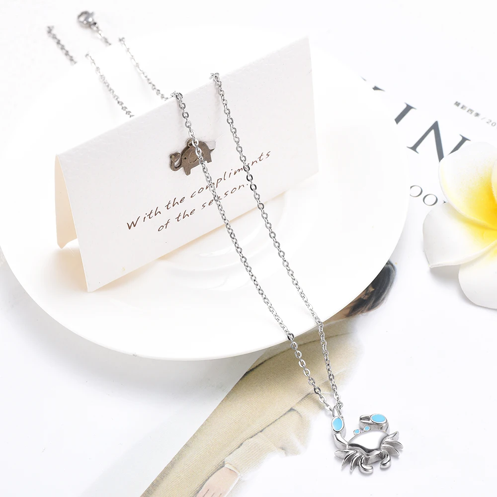 Stainless Steel Memorial Necklace for Men/Women Crab Cremation Jewelry Ashes Pendant Urns Pet/Human Keepsake Urn | Украшения и