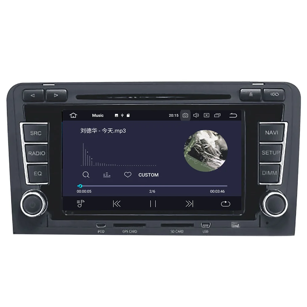 Aotsr Android 9.0 GPS navigation Car DVD Player For Audi A3 S3 2003-2012 multimedia 2 din radio recorder 4GB+32GB 2GB+16GB WiFi |
