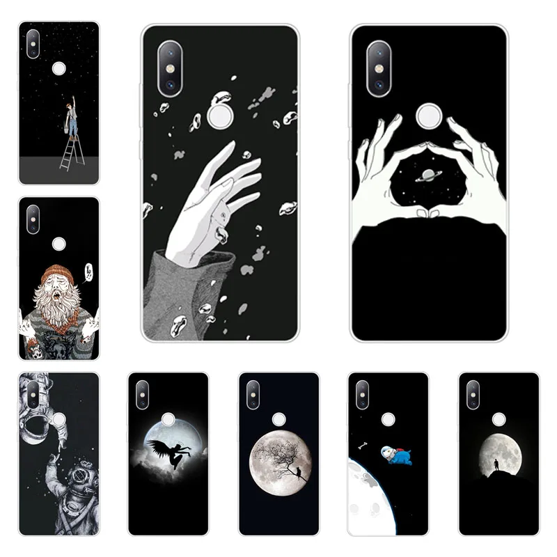 Чехол xiaomi mi 8 se силиконовый черный чехол из мягкого ТПУ с рисунком Граффити Для mi8