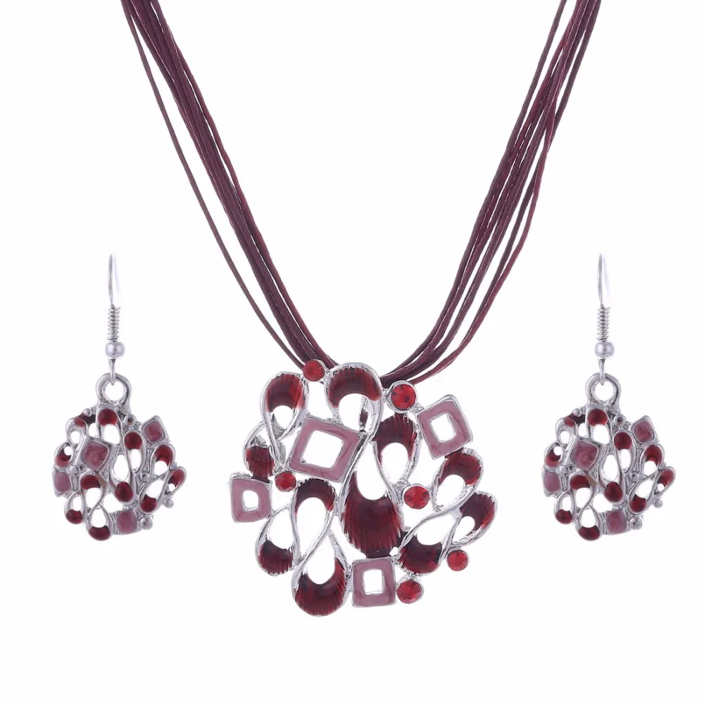 Женские Геометрические ожерелья и подвески Collier Femme ювелирные наборы с