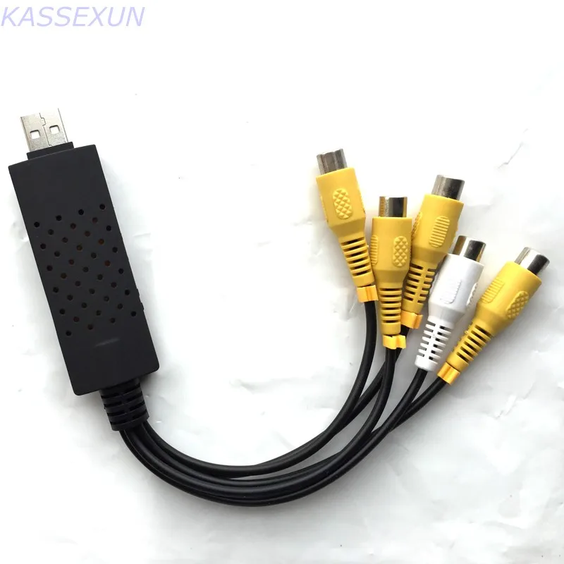Аналоговый ТВ карта захвата окна 7 32 бит Easycap dvr 4 ch usb для ПК 25fps бесплатная