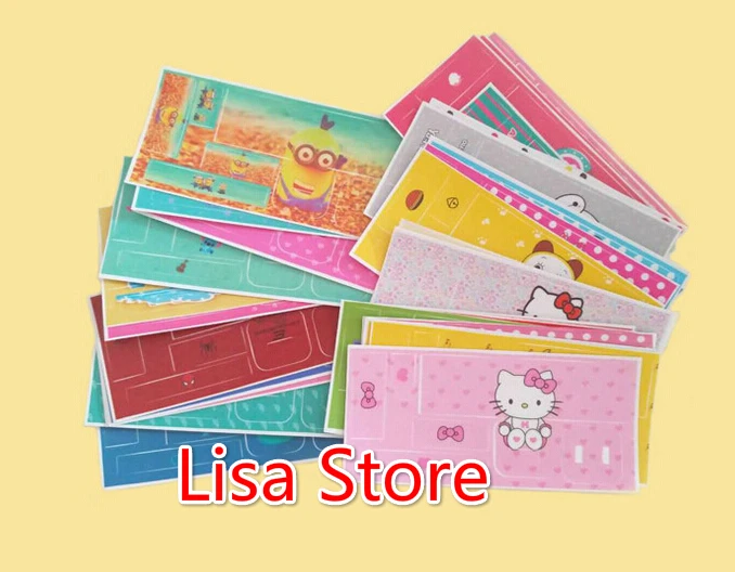 Бесплатная доставка 100 шт. 360 градусов окружающая 3D наклейка с мультфильмом для