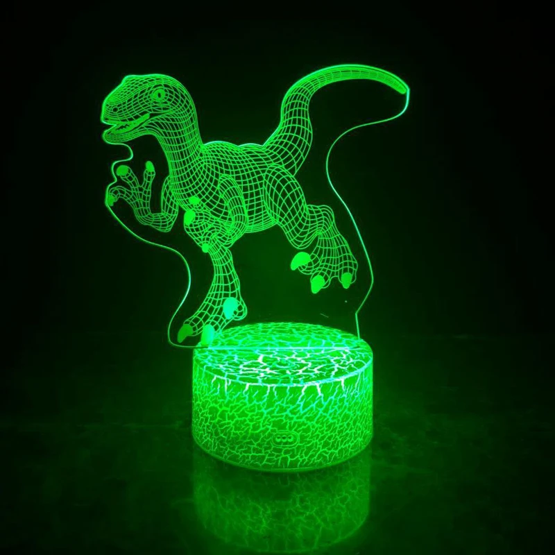 3D маска динозавра светится в темноте 7 цветов|Светящиеся игрушки| |
