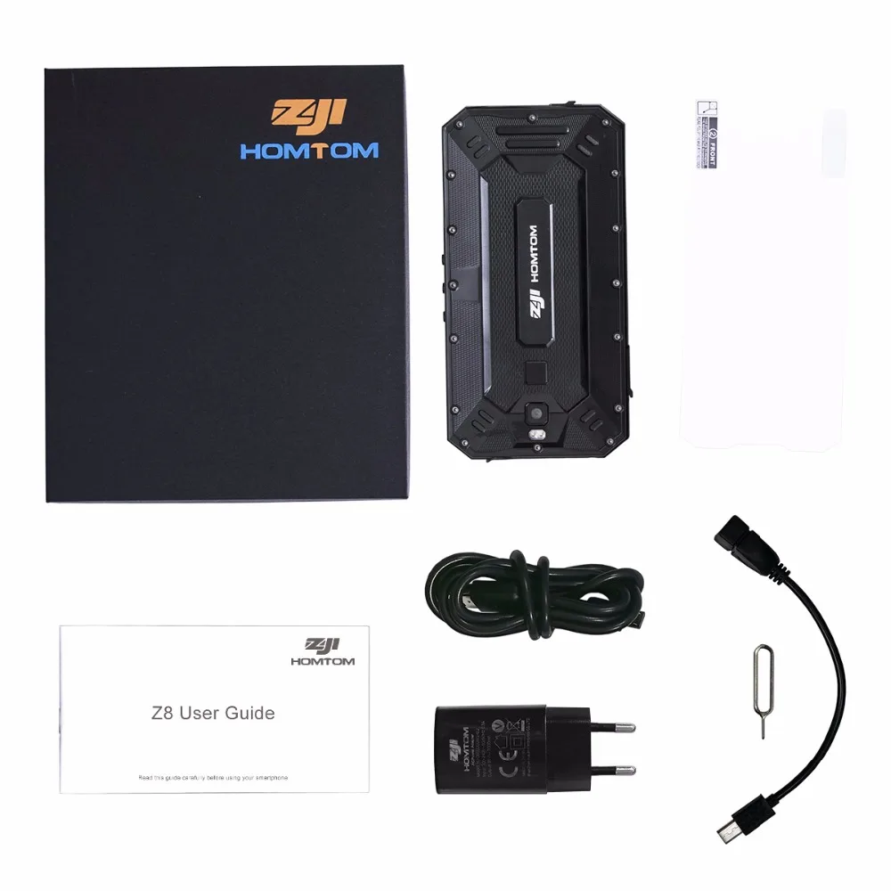 Водонепроницаемый IP68 HOMTOM зоджи Z8 4G B 6 4250 мАч 5 0 "Android 7 OTG Смартфон mtk6750 восемь ядер