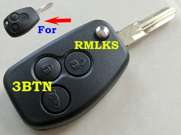 Модифицированный чехол для ключа RMLKS 2 с 3 кнопками Renault Dacia Duster Clio Espace Складной