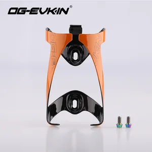 Карбоновые держатели для бутылок BC004, OG-EVKIN, глянцевые винты из титанового сплава, велосипедный держатель для воды, велосипедная флягодержатель