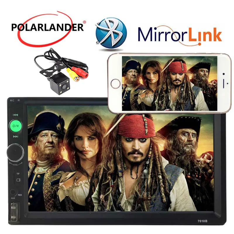 Mirror Link Auto car Radio 7 inch Multimedia HD USB Mp5 player Bluetooth back up monitor digital display LCD Touch Screen 2 DIN |