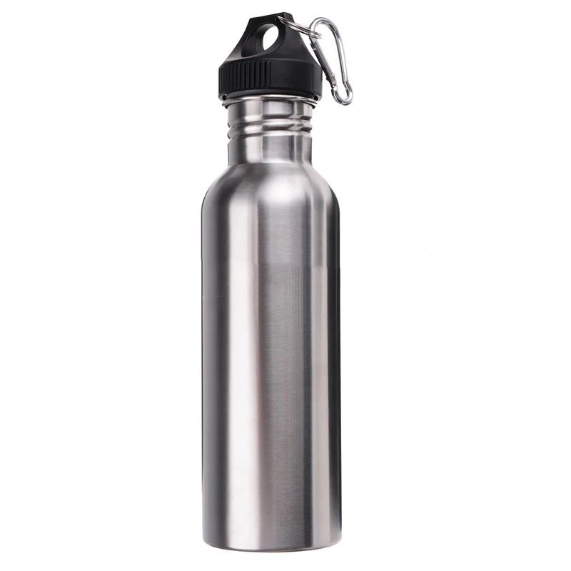 350/500/750ML Stainless Steel Wide Mouth Drinking Water Bottle Outdoor Travel Sports Cycle Drink Bottles Kettle Outdoor Tools - Цвет: 750ml