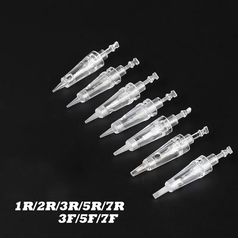 

8PCS Electric Derma Pen Needles Bayonet /Spiral Nano MYM Cartridge For Auto Microneedle Derma Pen tattoo Needle Tip