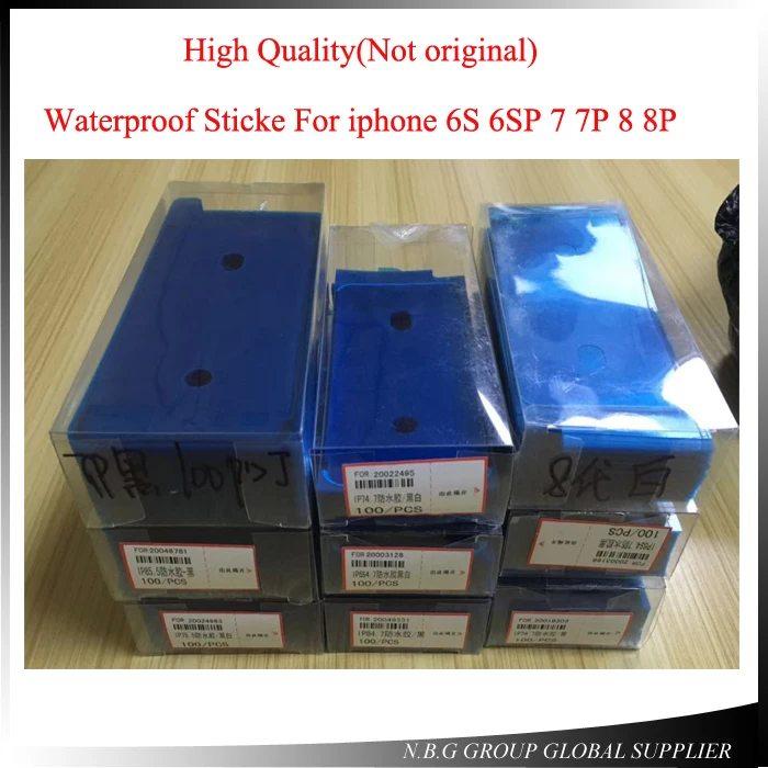 Водонепроницаемая клейкая лента для iPhone 6S Plus 7 8 X 100 шт. ЖК экран передняя рамка