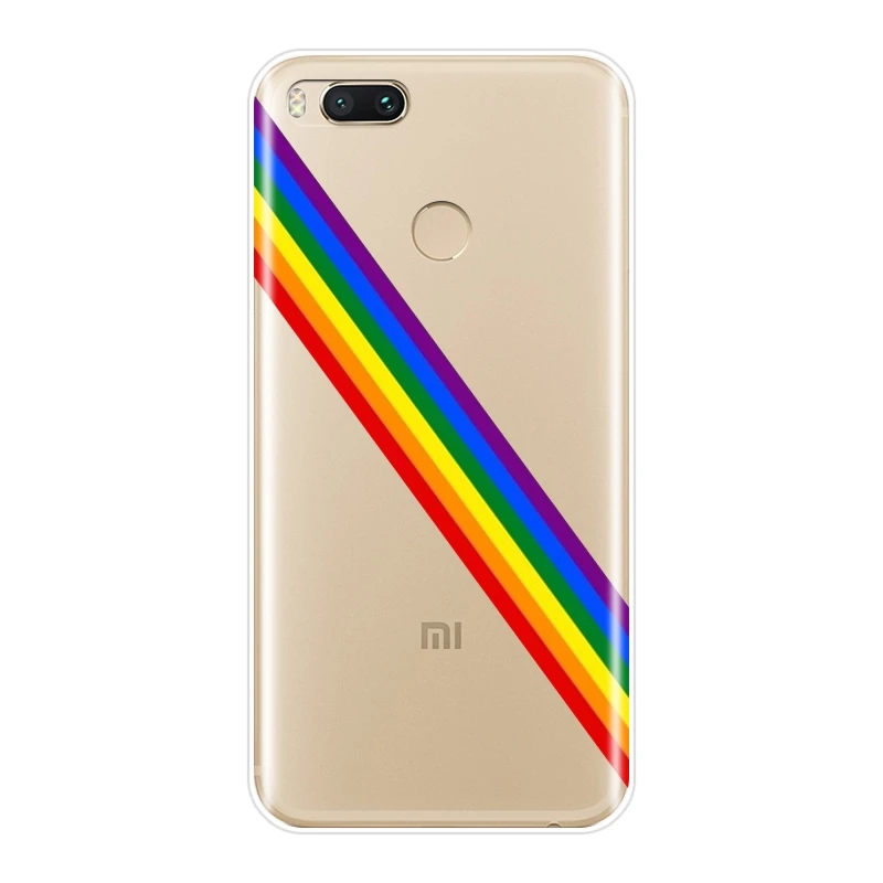 Чехол для телефона Xiaomi MI A1 A2 Lite Mi5 Mi6 Mi8 Cloud Rainbow силиконовый мягкий чехол накладка Mi