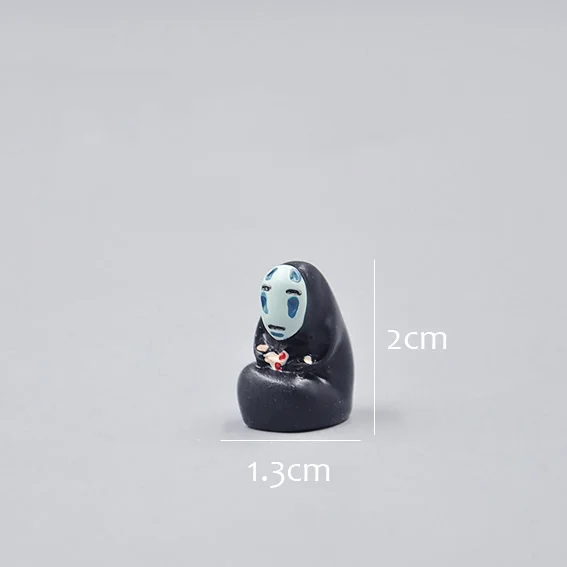 Spirited Away 1 BAIUFOR миниатюрные животные Мультяшные девушки милый Тоторо Фигурки фигурки мини садовый Декор DIY ландшафт с террариумом фигурки - Цвет: Spirited Away 1