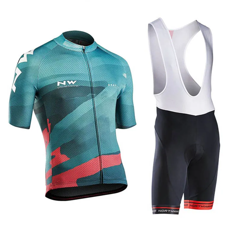 Мужской комплект спортивной одежды NW из Джерси с коротким рукавом и гелевыми