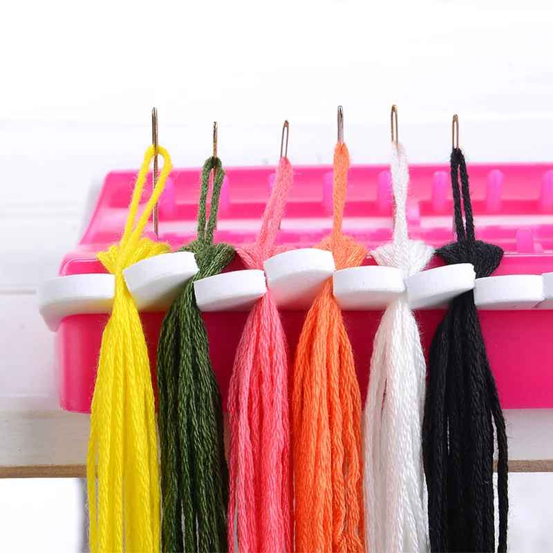 

Cross Stitch Line Embroidery Floss Organizer Tool Dedicated 30 Needles Pins Wire Holder Tools FPing