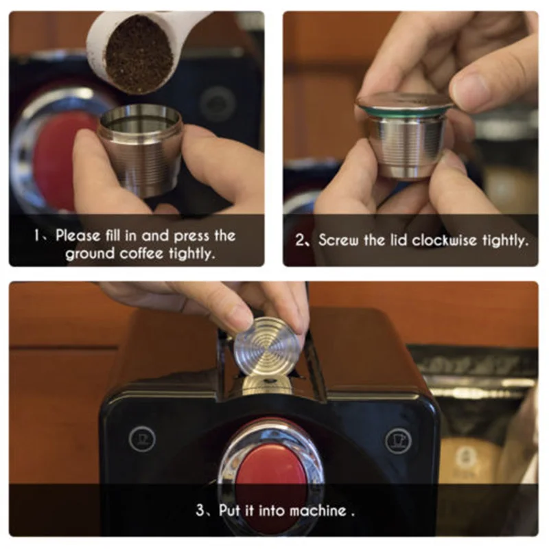 Нержавеющая сталь многоразовая машина для Nespresso Капсульная чашка Лидер продаж высокое качество аксессуары для дома и кухни