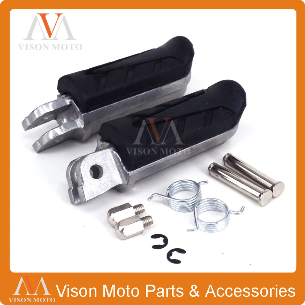 Billet Front Foot Pegs Rests Footrest Pedals For HONDA VT250 VT 250 1988 1989 1990 VTR250 VTR 98-03 CB400 CB 400 CB400SF | Автомобили и