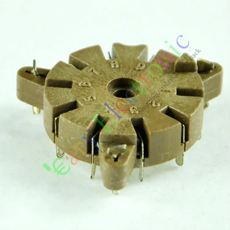 Опт и розница 8 шт 9pin бакелитовая вакуумная трубка гнездо клапана основание шасси