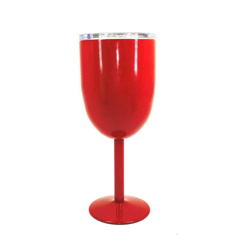 Quenya 13oz 400ml Vacuum Stainless Steel Cocktail Glass Wine Creative Winecup Durable Goblet with Lid Drinking Ware | Дом и сад
