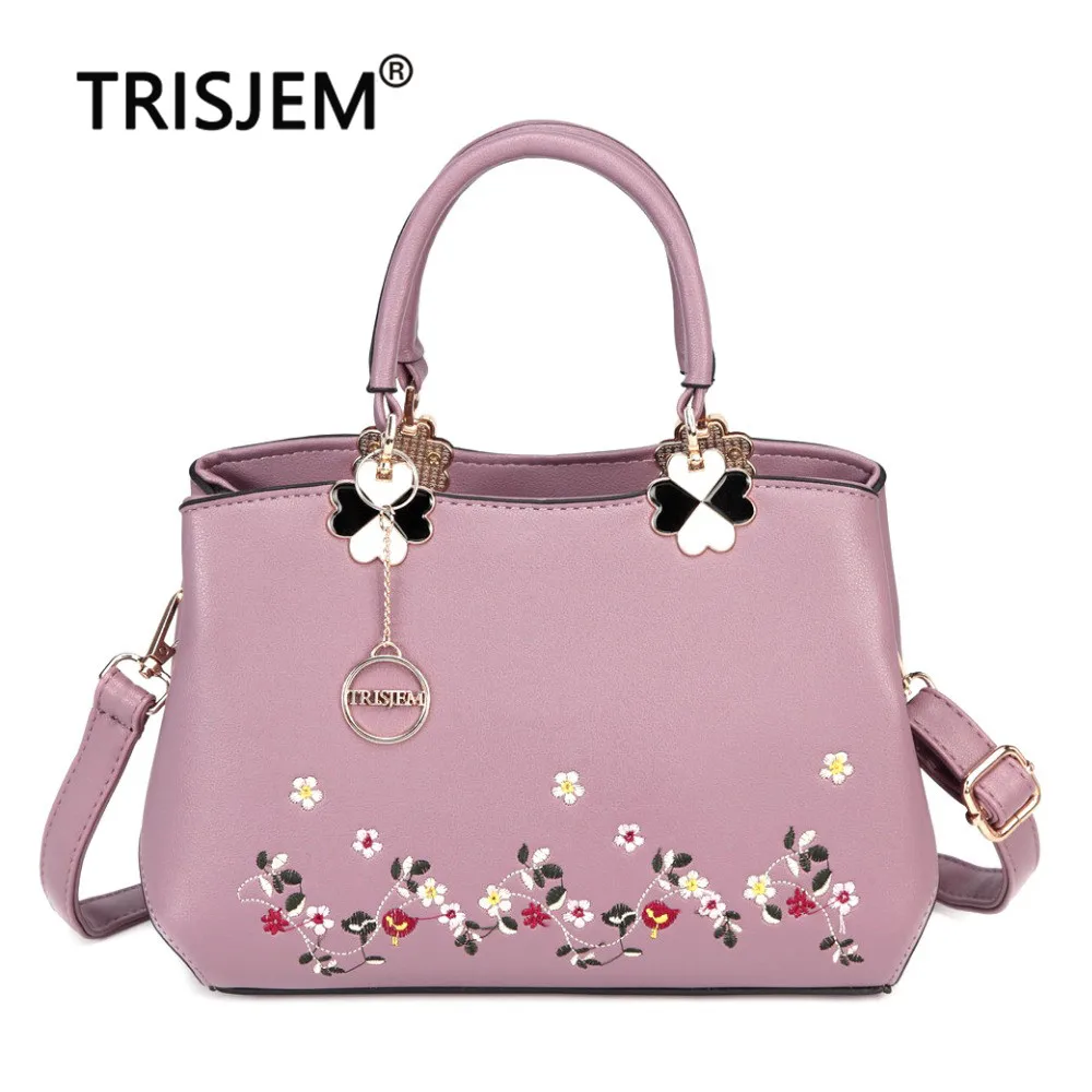 TRISJEM для женщин Малый вышивка цветок сумочка модный бренд сумки через плечо Sac
