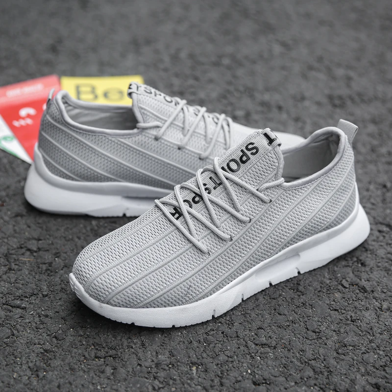 

MIUBU Fashion Hot Sale Shoes Men Sneakers Breathable Mesh Loafers Casual Shoes 2020 Summer Comfortable Soft Male Shoes 40-46