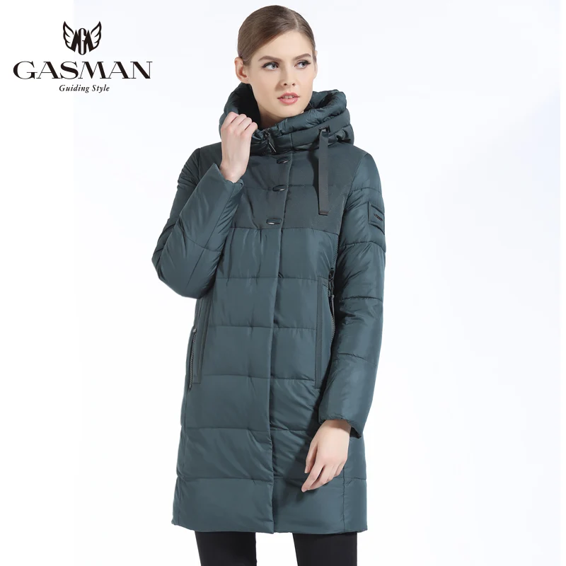 GASMAN 2019 пуховики новые парки женщины зимнее пальто толстая зимняя куртка Женская