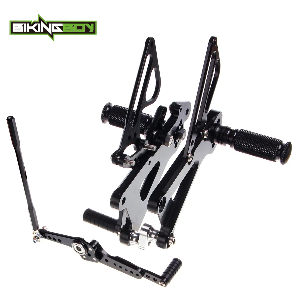 BIKINGBOY подножки для Yamaha YZF R6 03 04 05 06 07 08 09 10 11 12 13 14 15 16 Rearsets регулируемые гоночные