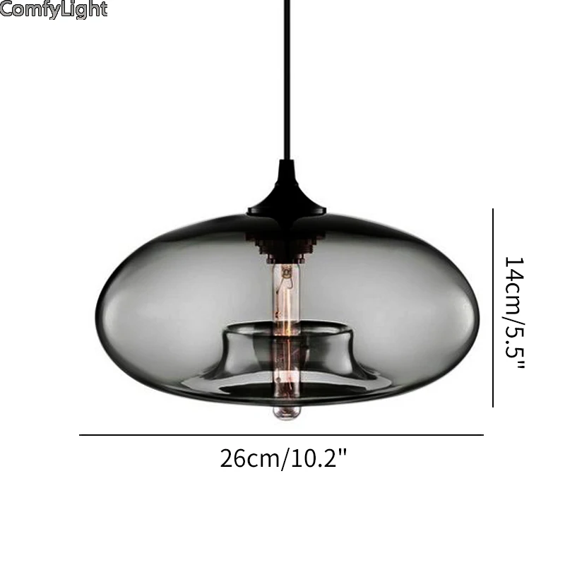 Vintage Pendant Lights Retro Glass Hanging lamp Russia Loft Luminaire Modern Kitchen Dining Bedroom Lamp E27 Lampholder | Освещение