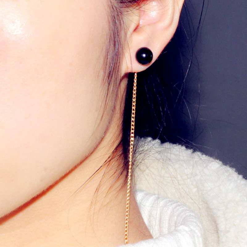 Модные женские серьги с имитацией жемчуга модные брендовые длинные цепочки