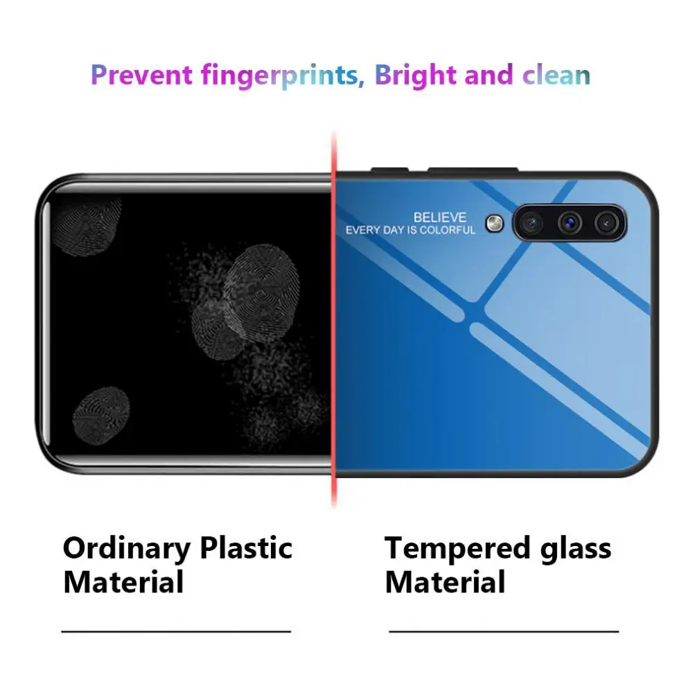 ТПУ чехол для Huawei Mate 20 Lite градиент закаленное стекло Мягкий силиконовый L ite |