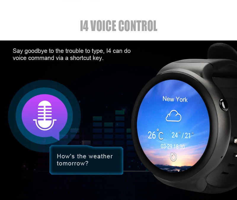 Kingwear I4 умные часы спортивные Шагомер камера водонепроницаемая поддержка gps