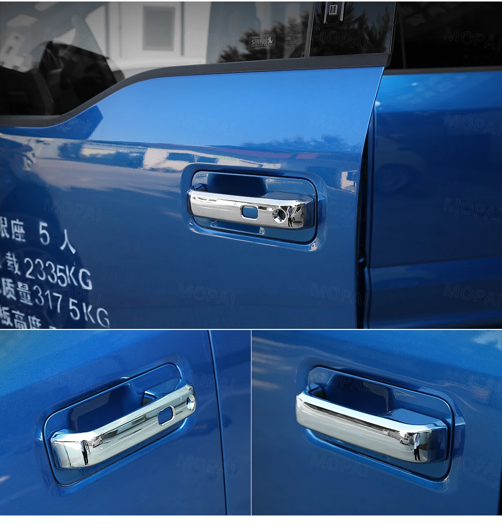 MOPAI наружные дверные ручки для Ford F150 Up хромированная Автомобильная дверная ручка Декоративные наклейки для Ford аксессуары
